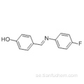 4 - [[(4-fluorofenyl) imino] metyl] -fenol CAS 3382-63-6